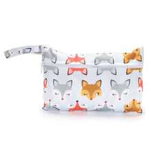 Load image into Gallery viewer, Waterproof reusable wet bag printed pocket diaper bag PUL travel dry wet
