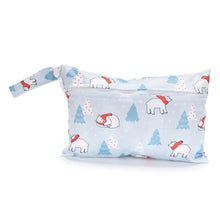 Load image into Gallery viewer, Waterproof reusable wet bag printed pocket diaper bag PUL travel dry wet
